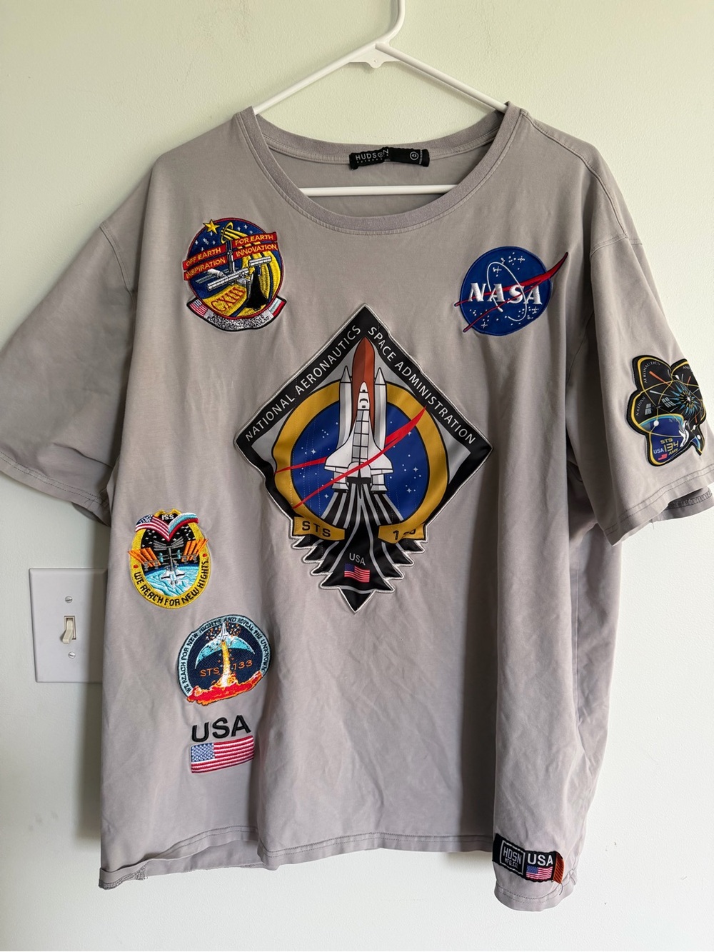 Hudson Outerwear NASA Patch Graphic T-Shirt - Gray